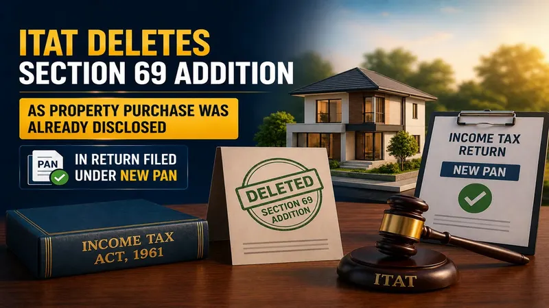 ITAT Deletes Section 69 Addition as Property Purchase Was Already Disclosed in Return Filed Under New PAN