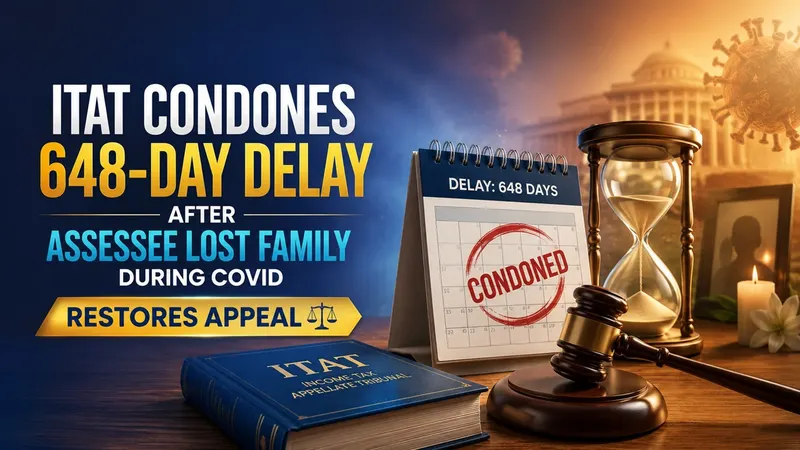 ITAT Condones 648-Day Delay After Assessee Lost Family During COVID, Restores Appeal