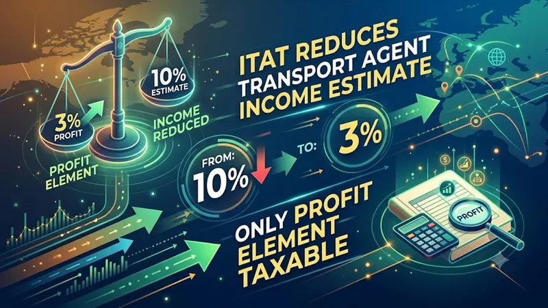 ITAT Reduces 10% Income Estimate to 3% for Transport Agent, Holds Only Profit Element Taxable