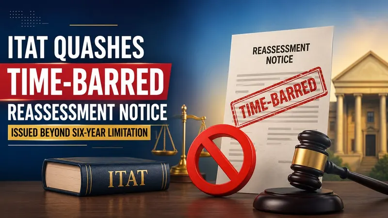 ITAT Quashes Time-Barred Reassessment Notice Issued Beyond Six-Year Limitation