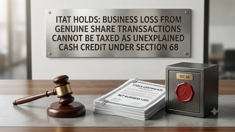 ITAT Holds Business Loss from Genuine Share Transactions Cannot Be Taxed as Unexplained Cash Credit Under Section 68