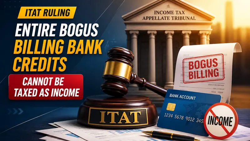 ITAT: Entire Bogus Billing Bank Credits Cannot Be Taxed as Income