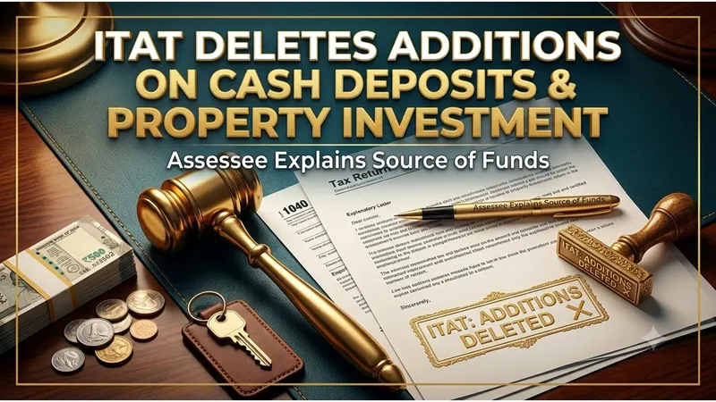 ITAT Deletes Additions on Cash Deposits and Property Investment After Assessee Successfully Explains Source of Funds