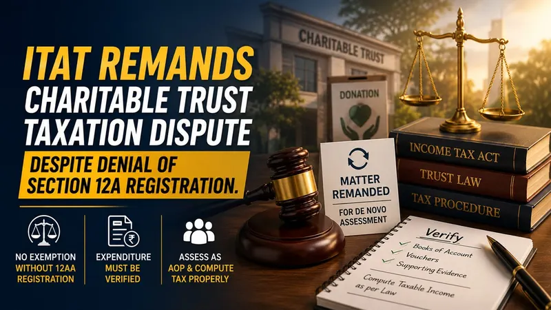 ITAT Remands Charitable Trust Taxation Dispute Despite Denial of Section 12A Registration