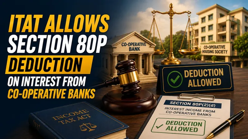 ITAT Allows Section 80P Deduction on Interest From Co-operative Banks
