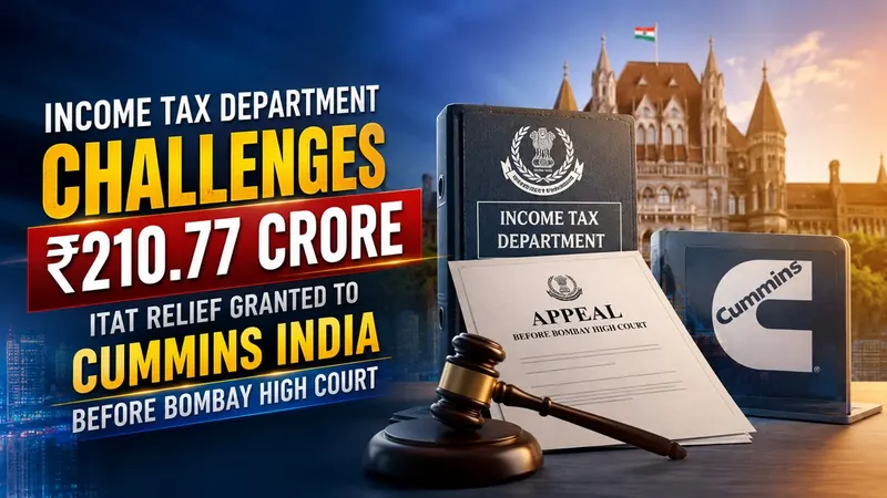 Income Tax Department Challenges Rs 210.77 Crore ITAT Relief Granted to Cummins India Before Bombay High Court