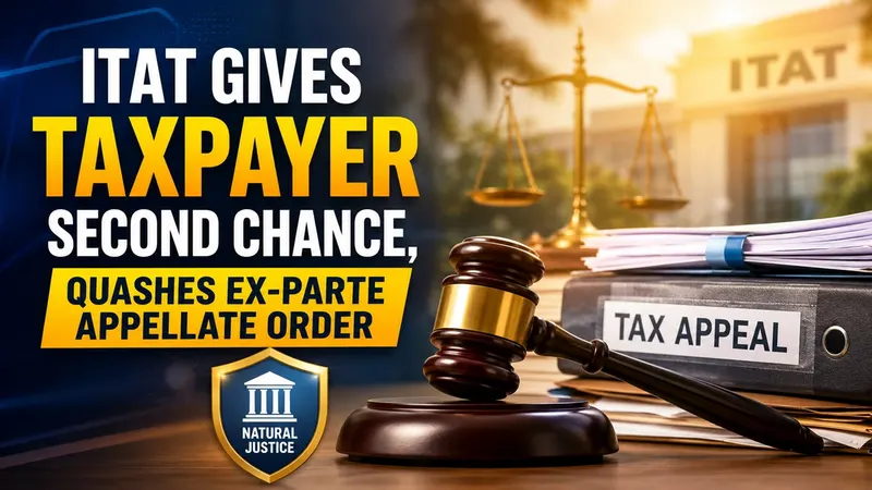 ITAT Gives Taxpayer Second Chance, Quashes Ex-Parte Appellate Order