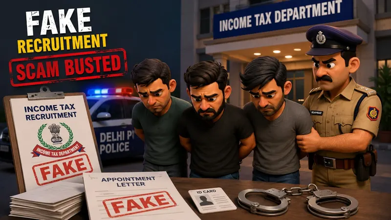 Delhi Police Bust Fake Income Tax Recruitment Scam, Three Arrested