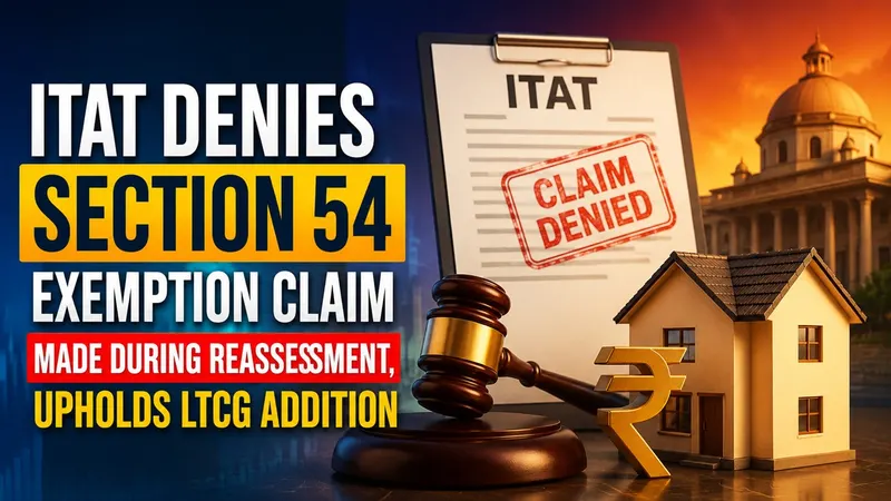 ITAT Denies Section 54 Exemption Claim Made During Reassessment, Upholds LTCG Addition
