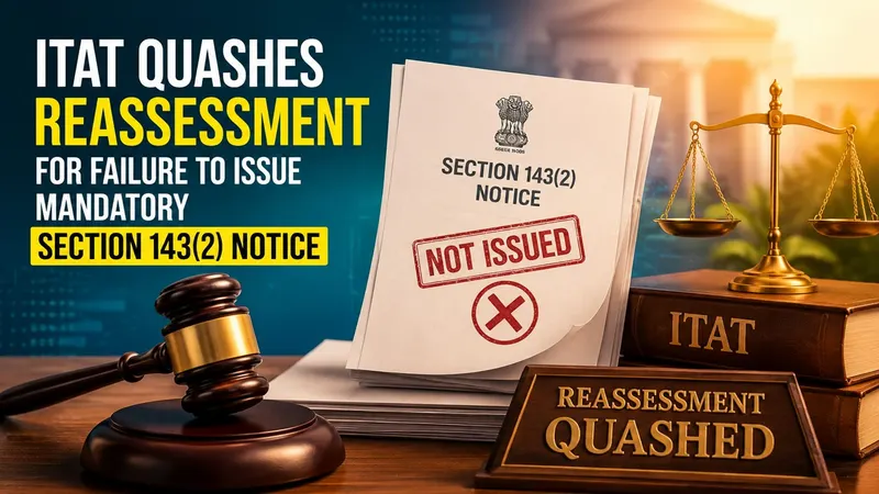 ITAT Quashes Reassessment for Failure to Issue Mandatory Section 143(2) Notice