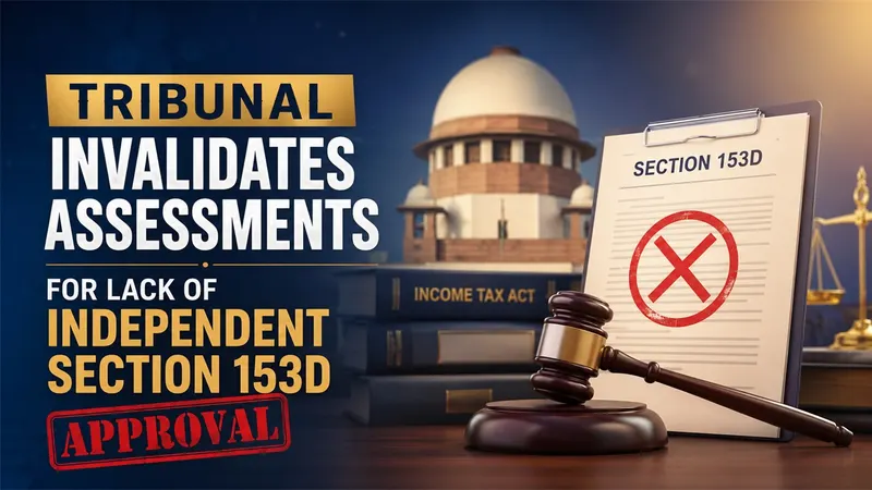Tribunal Invalidates Assessments for Lack of Independent Section 153D Approval
