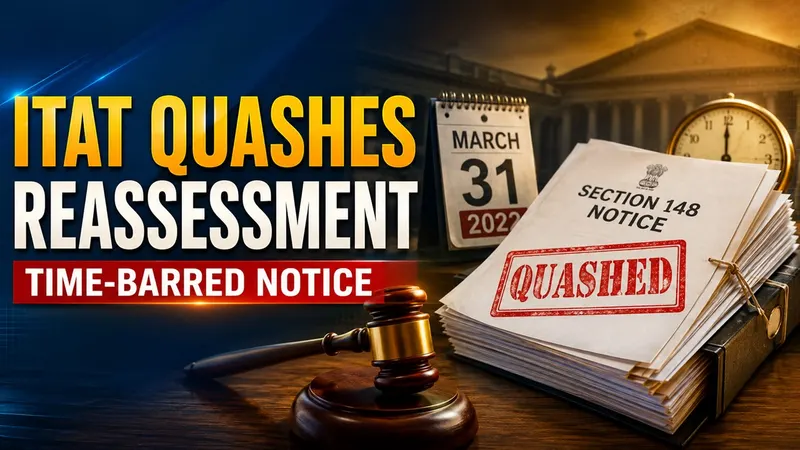 ITAT Quashes Reassessment as Section 148 Notice Was Issued Beyond Limitation Period