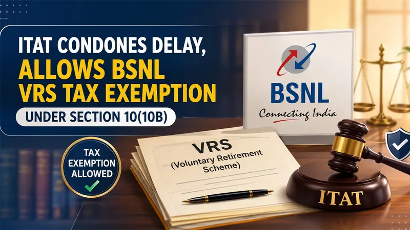 ITAT Condones Delay, Allows BSNL VRS Tax Exemption Under Section 10(10B)