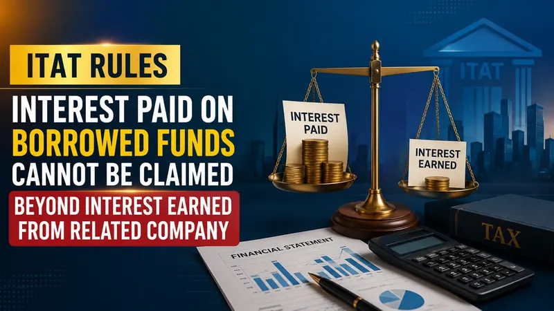 ITAT Rules Interest Paid on Borrowed Funds Cannot Be Claimed Beyond Interest Earned from Related Company 