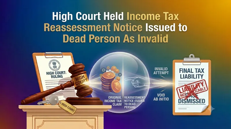 High Court Held Income Tax Reassessment Notice Issued to Dead Person As Invalid