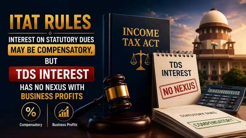 ITAT Rules Interest on Statutory Dues May Be Compensatory, But TDS Interest Has No Nexus With Business Profits
