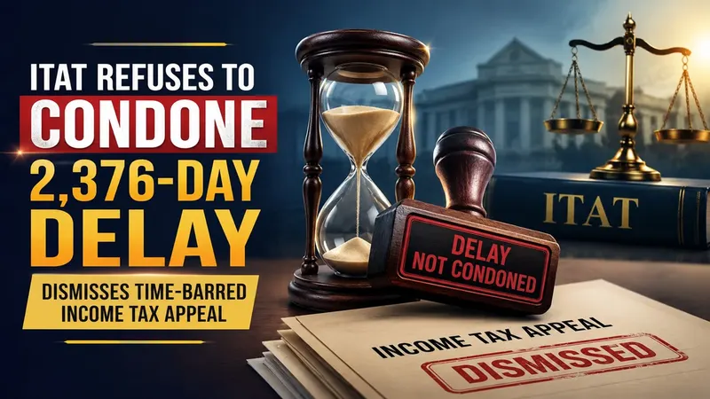 ITAT Refuses to Condoned 2,376-Day Delay, Dismisses Time-Barred Income Tax Appeal