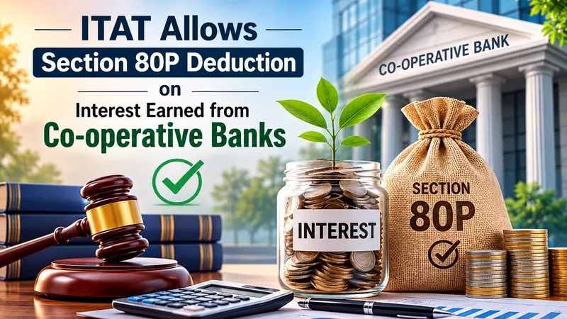 ITAT Allows Section 80P Deduction on Interest Earned from Co-operative Banks