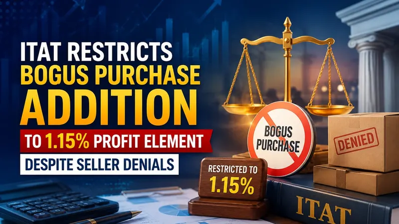 ITAT Restricts Bogus Purchase Addition to 1.15% Profit Element Despite Seller Denials