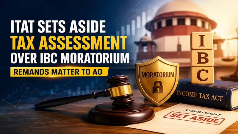 ITAT Sets Aside Tax Assessment Over IBC Moratorium, Remands Matter to AO