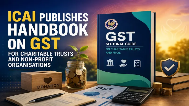 ICAI Publishes Handbook on GST for Charitable Trusts and Non-Profit Organisations