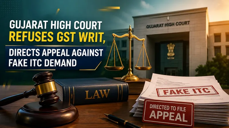 High Court Refuses GST Writ, Directs Appeal Against Fake ITC Demand