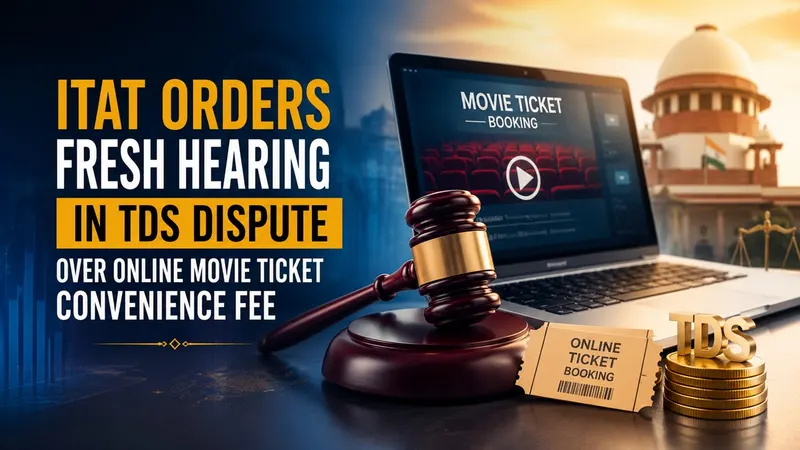 ITAT Orders Fresh Hearing in TDS Dispute Over Online Movie Ticket Convenience Fee