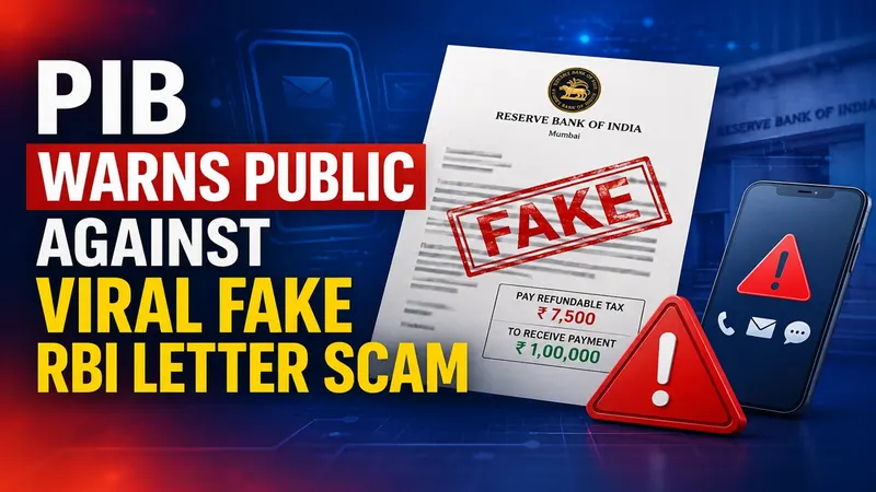PIB Warns Public Against Viral Fake RBI Letter Scam