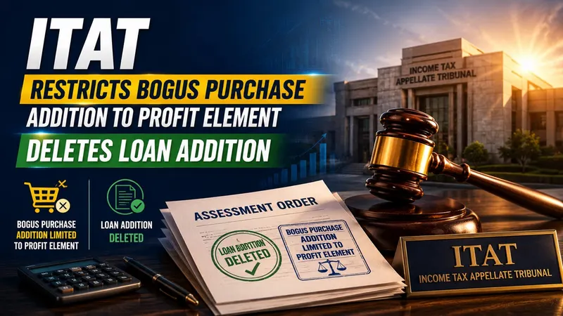 ITAT Restricts Bogus Purchase Addition to Profit Element, Deletes Loan Addition