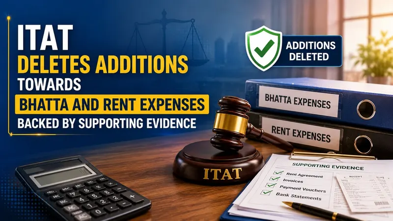 ITAT Deletes Additions Towards Bhatta and Rent Expenses Backed by Supporting Evidence