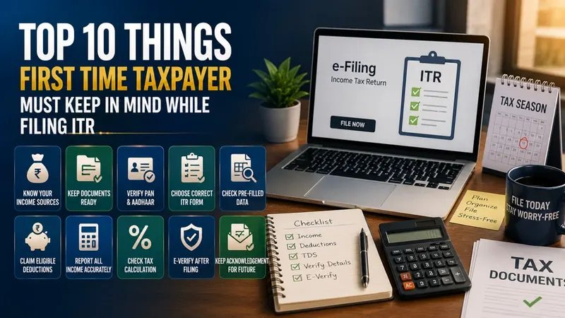 ITR Filing 2026: Top 10 Things First-Time Taxpayers Must Know Before Filing Returns