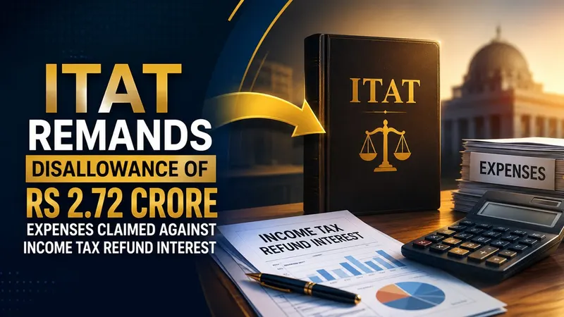 ITAT Remands Disallowance of Rs 2.72 Crore Expenses Claimed Against Income Tax Refund Interest