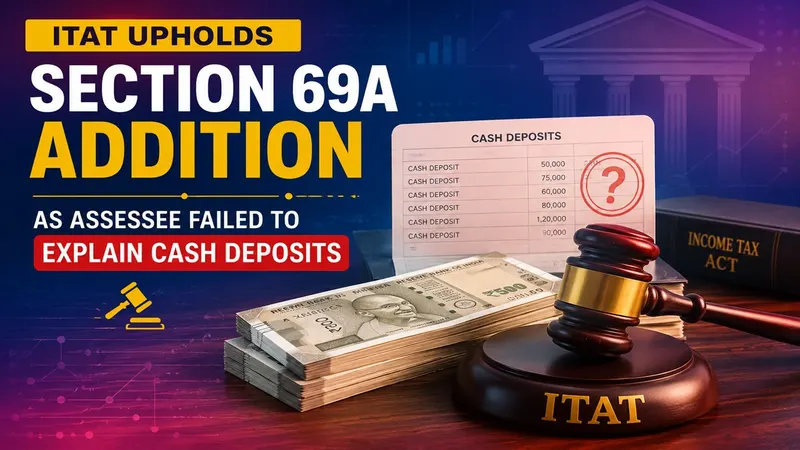 ITAT Upholds Section 69A Addition as Assessee Failed to Explain Cash Deposits