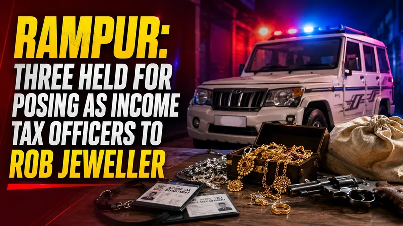 Rampur: Three Held for Posing as Income Tax Officers to Rob Jeweller