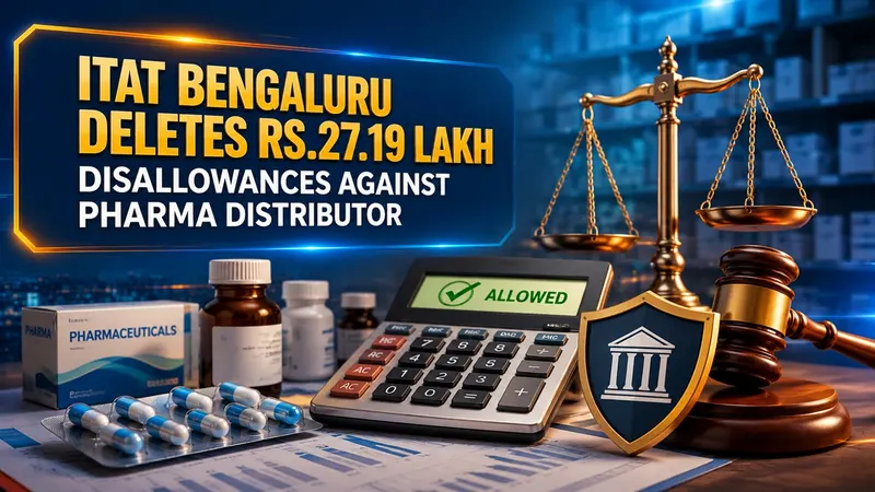 ITAT Bengaluru Deletes Rs 27.19 Lakh Disallowances Against Pharma Distributor