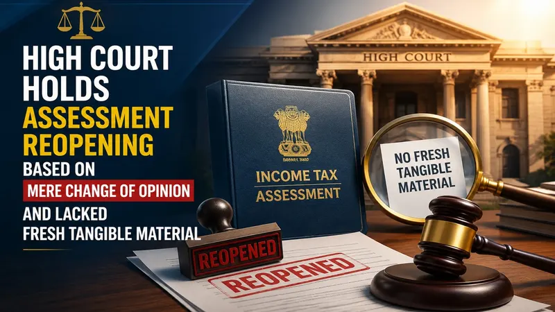 High Court Holds Assessment Reopening Based On Mere Change Of Opinion and Lacked Fresh Tangible Material