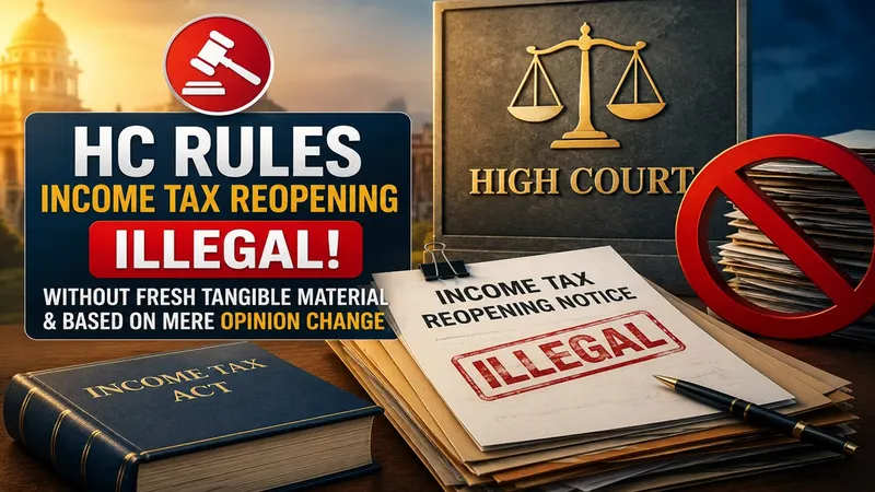 HC Rules Income Tax Reopening Illegal Without Fresh Tangible Material and Based on Mere Opinion Change