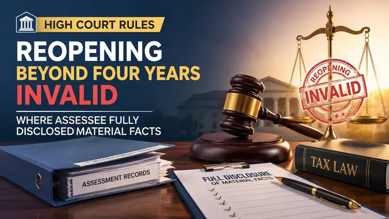 High Court Rules Reopening Beyond Four Years Invalid Where Assessee Fully Disclosed Material Facts