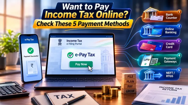 Want to Pay Income Tax Online? Check These 5 Payment Methods