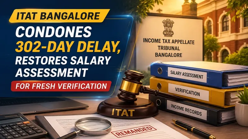 ITAT Condones 302-Day Delay, Restores Salary Assessment for Fresh Verification