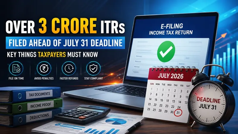 Over 3 Crore ITRs Filed Ahead of July 31 Deadline: Key Things Taxpayers Must Know