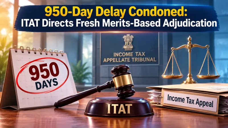 950-Day Delay Condoned: ITAT Directs Fresh Merits-Based Adjudication