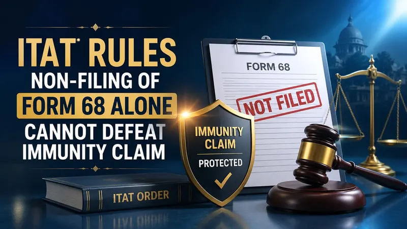 ITAT Rules Non-Filing of Form 68 Alone Cannot Defeat Immunity Claim