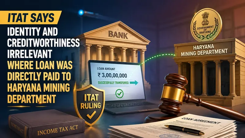 ITAT Says Identity and Creditworthiness Irrelevant Where Loan Was Directly Paid to Haryana Mining Department
