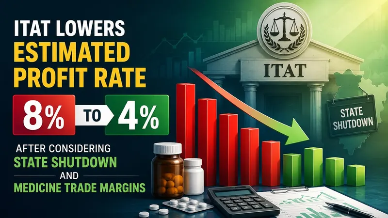 ITAT Lowers Estimated Profit Rate from 8% to 4% After Considering State Shutdown and Medicine Trade Margins