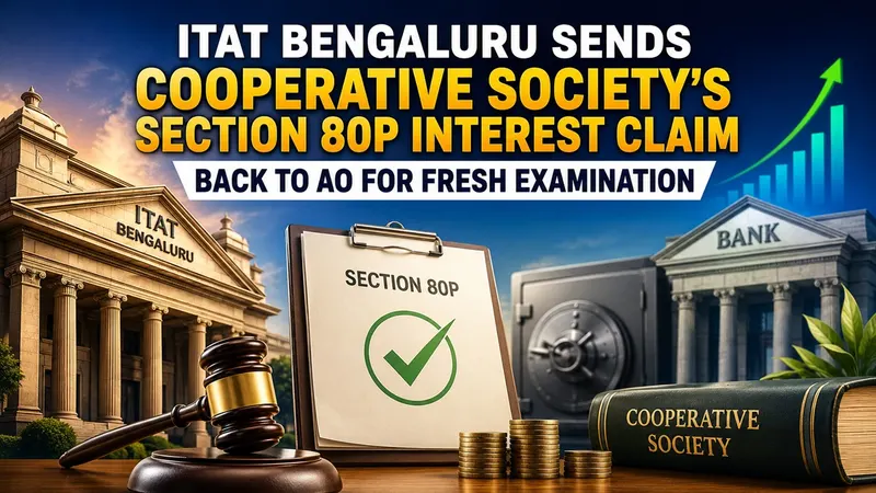 ITAT Sends Cooperative Society’s Section 80P Interest Claim Back to AO for Fresh Examination