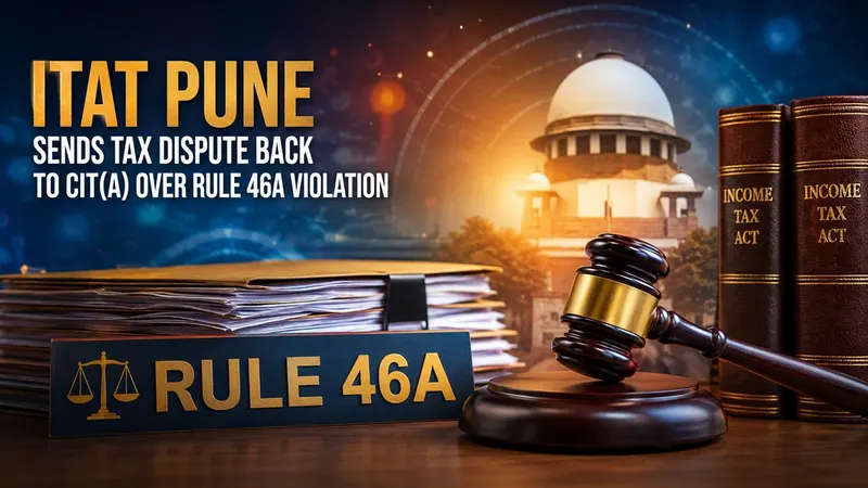 ITAT Pune Sends Tax Dispute Back to CIT(A) Over Rule 46A Violation
