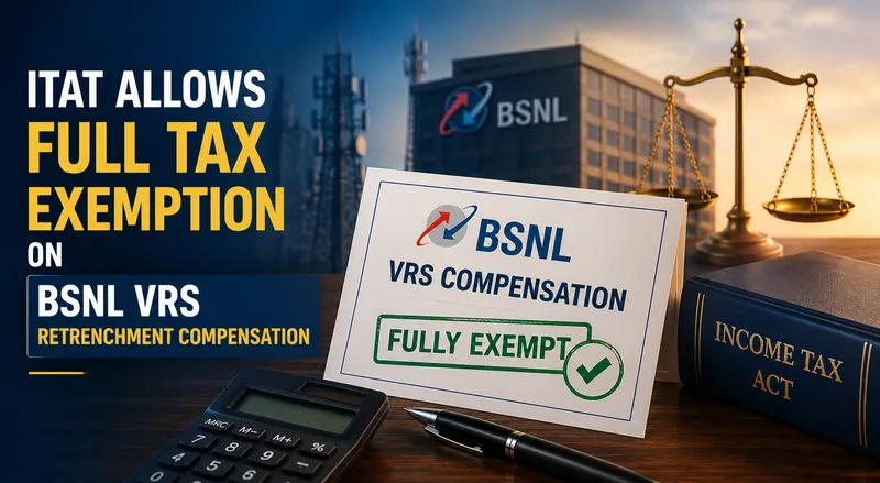 ITAT Allows Full Tax Exemption on BSNL VRS Retrenchment Compensation