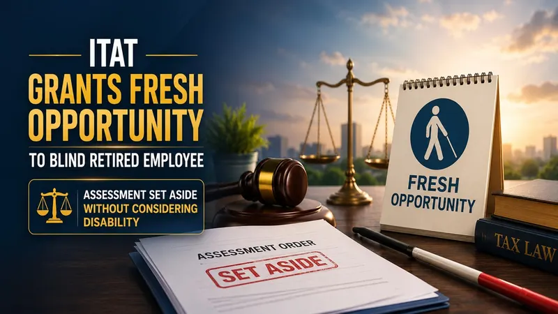 ITAT Grants Fresh Opportunity to Blind Retired Employee And Sets Aside Assessment Passed Without Considering Disability