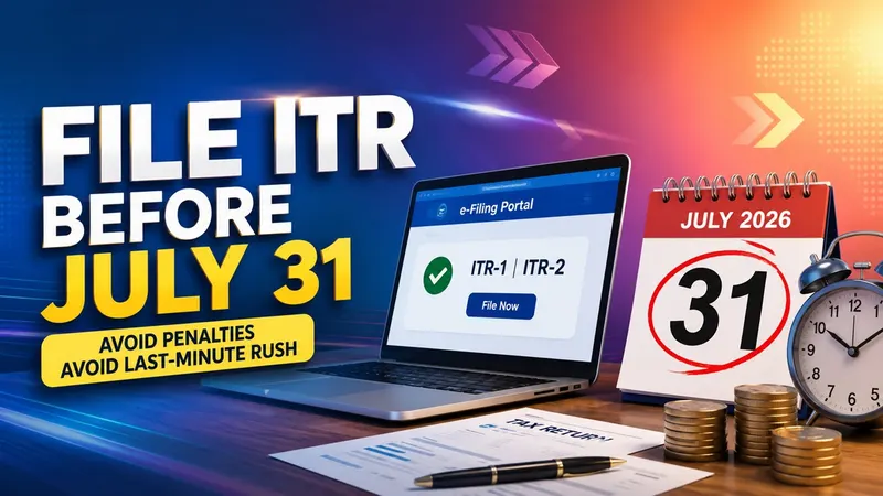 Income Tax Department Urges Taxpayers to File ITR Before July 31 Deadline